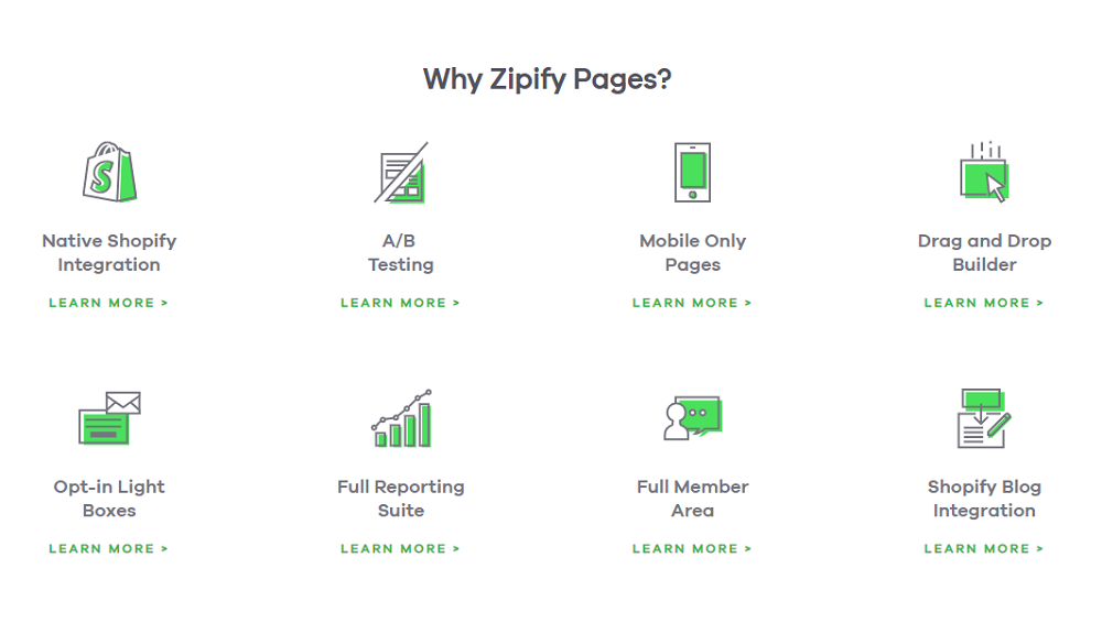 What are The Features of Zipify?