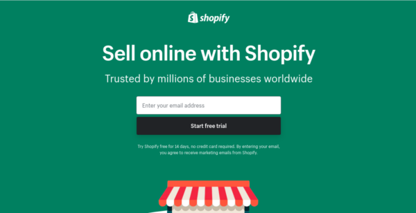 14 Day Free Trial at Shopify