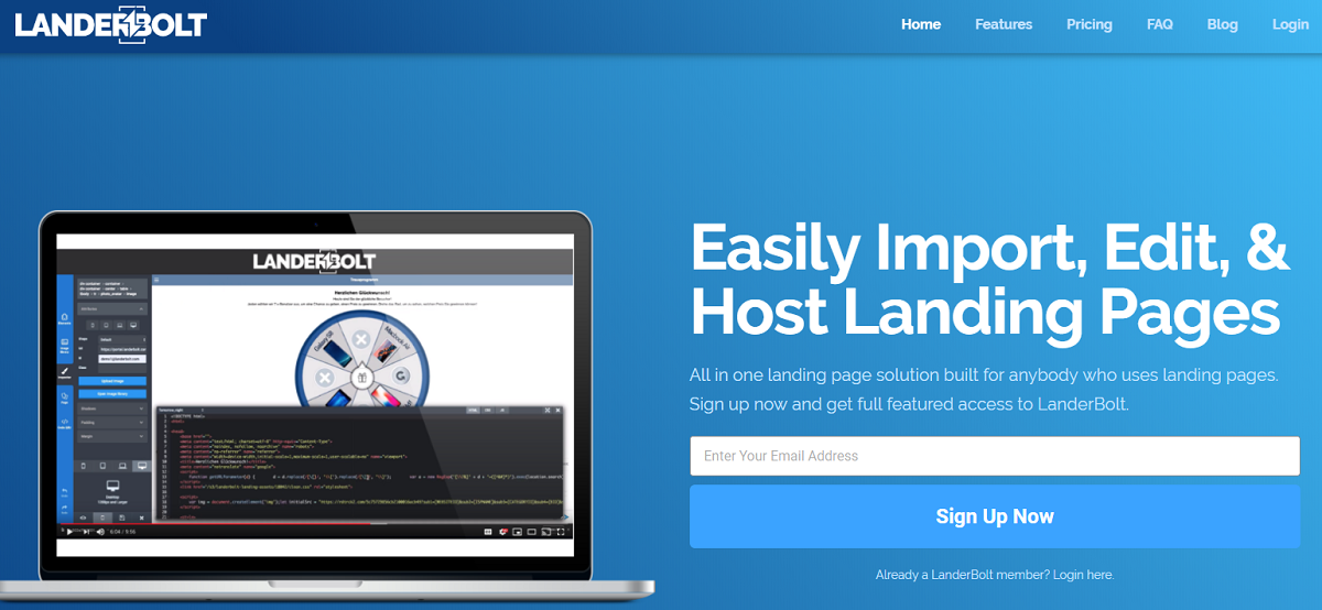 LanderBolt – The Fastest Landing Pages Ever