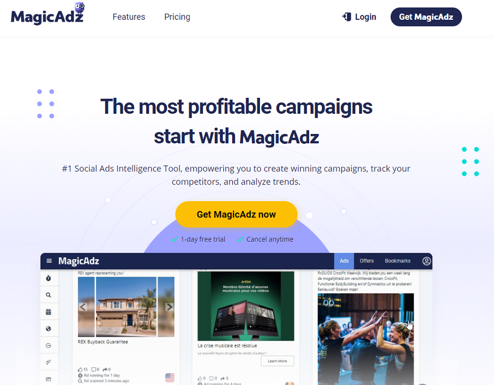 MagicAdz - Profitable Spy Tool For Affiliate Marketing And Campaigns