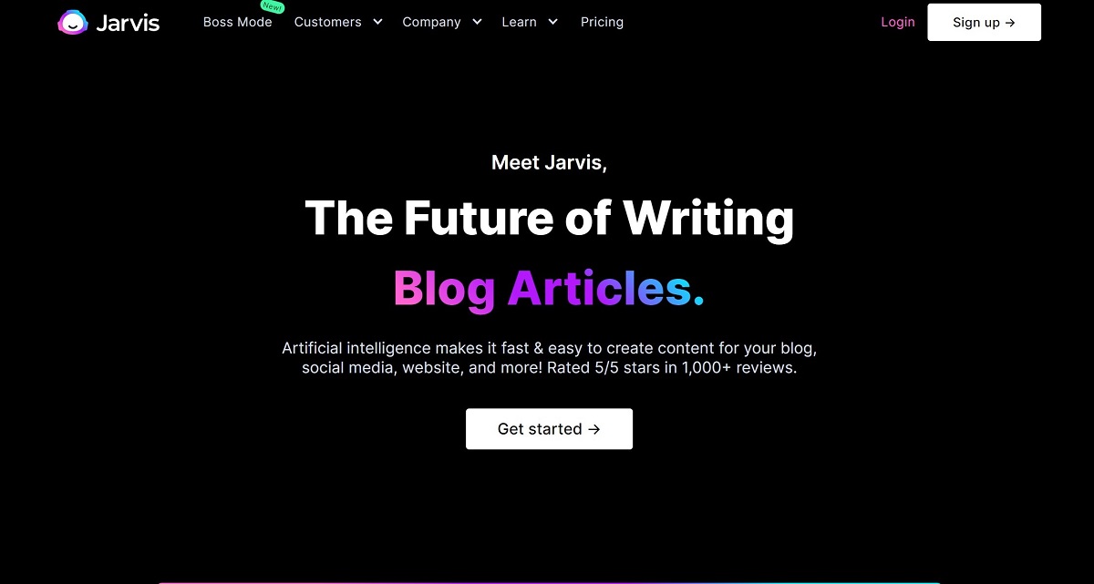 Jarvis AI – Perfect Copywriting Tool